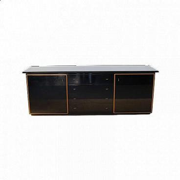 Black Lacquered Sideboard By Pierre Cardin 1970s IntOndo