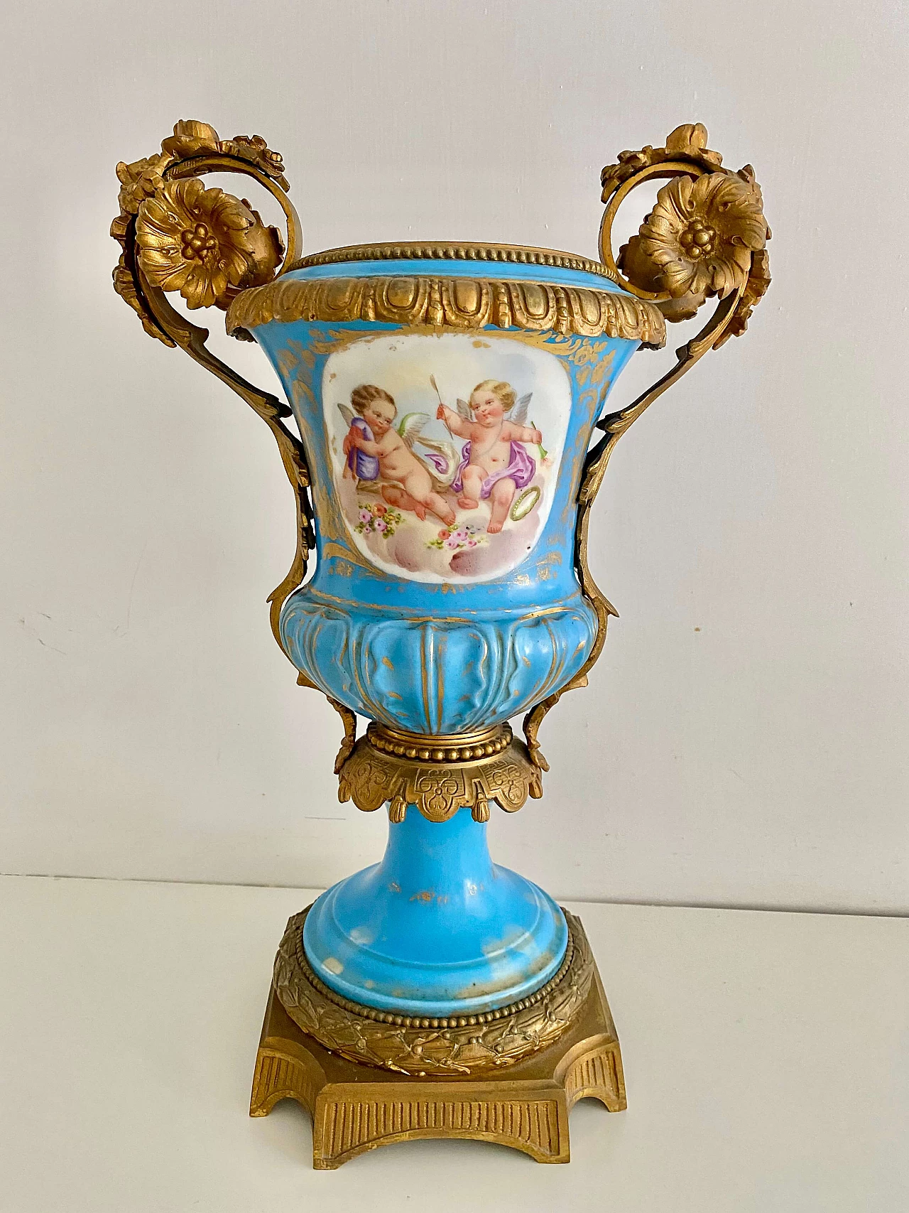 Napoleon Iii S Vres Porcelain And Bronze Amphora Vase Th Century