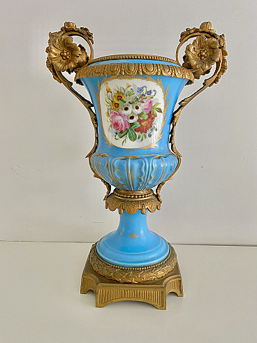 Napoleon Iii S Vres Porcelain And Bronze Amphora Vase Th Century