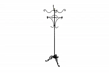 Wrought iron coat rack