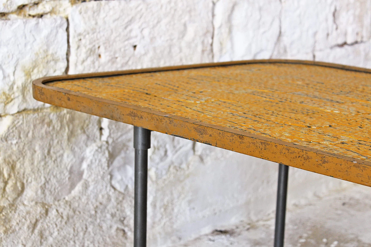 Iron coffee table with ceramic top, 1950s 1064930