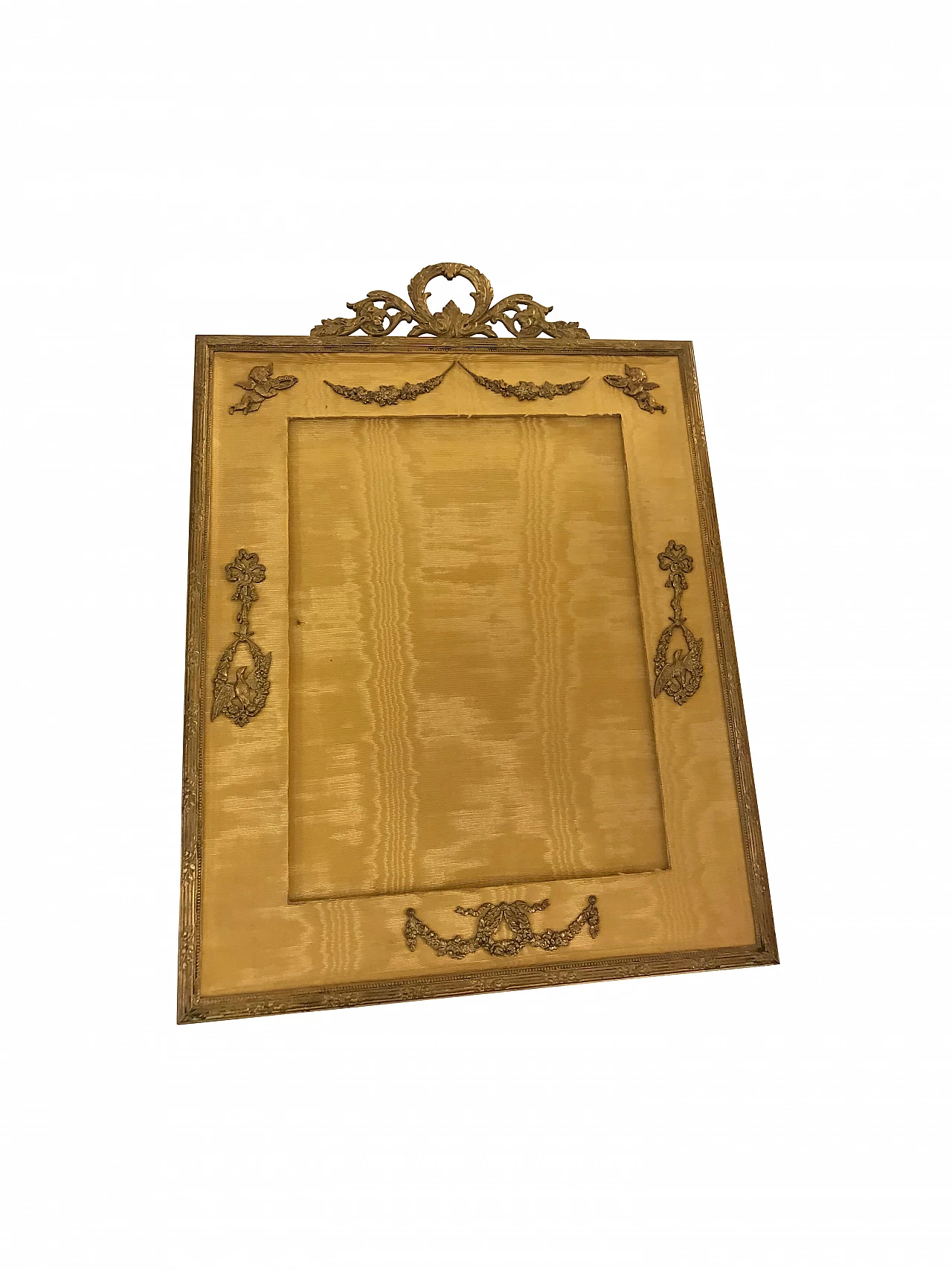 French silk frame, brass details, mid 19th century 1068029