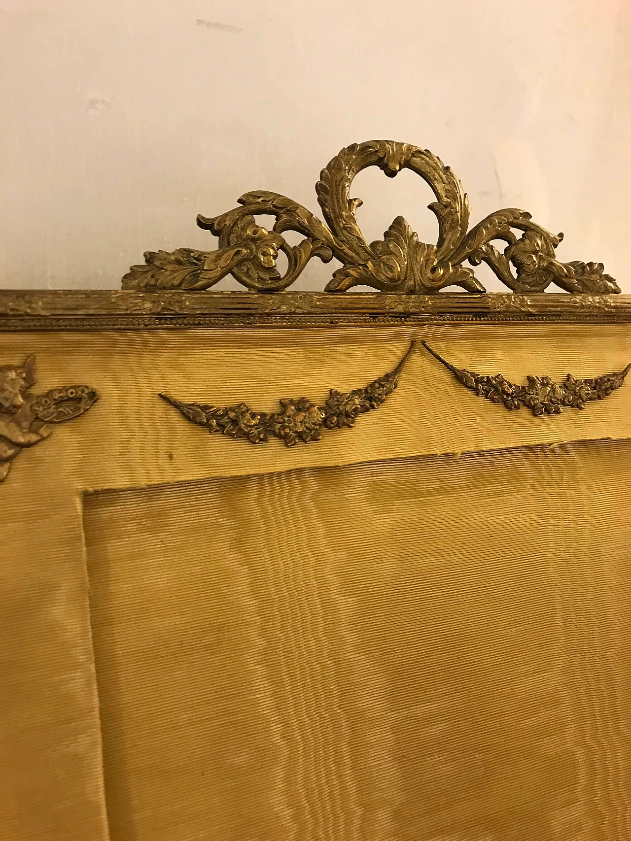 French silk frame, brass details, mid 19th century 1068076