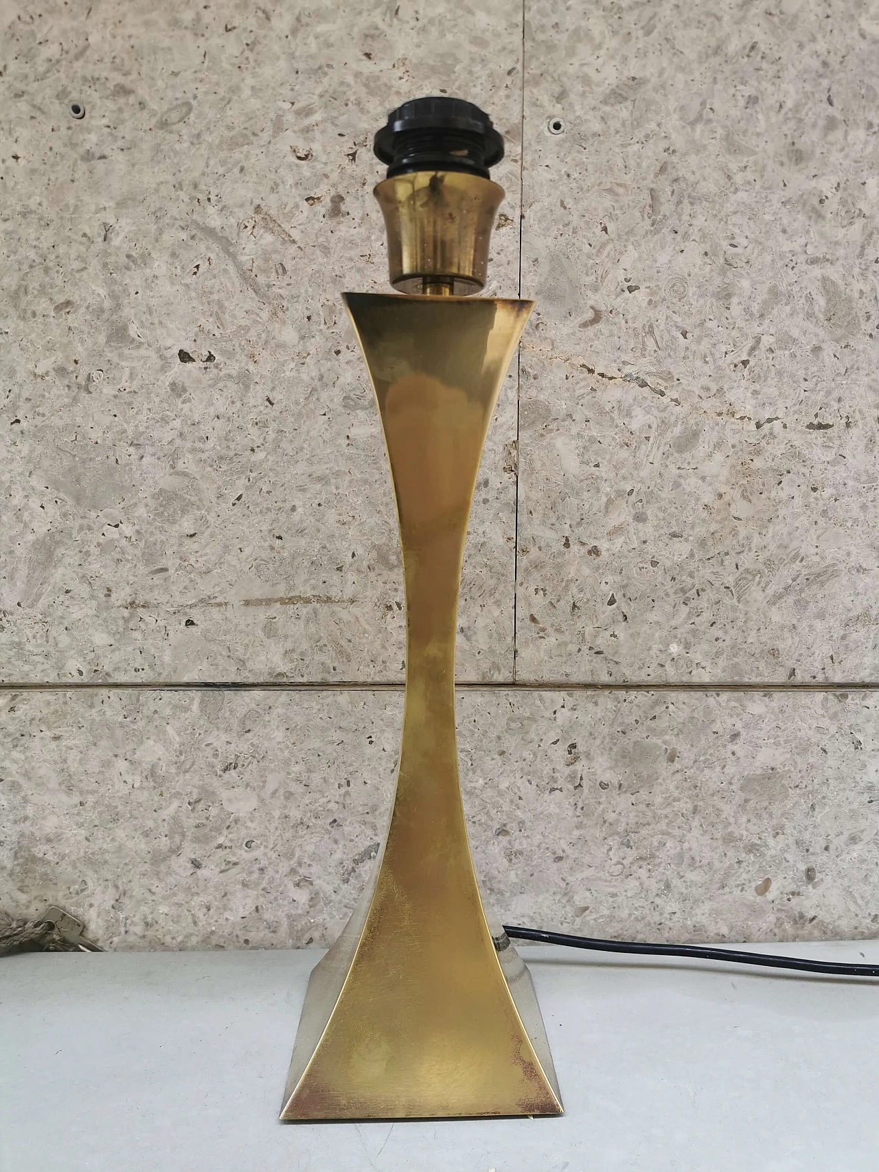 Table Lamp in brass by Tonello and Montagna Grillo for High Society, 1972 1076532