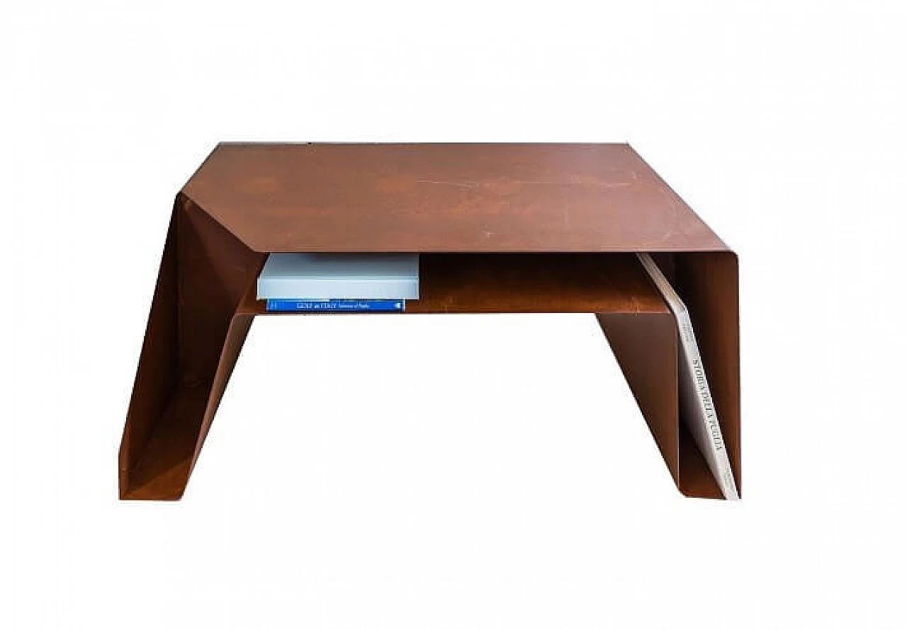 Tape steel corten coffee table 1146732