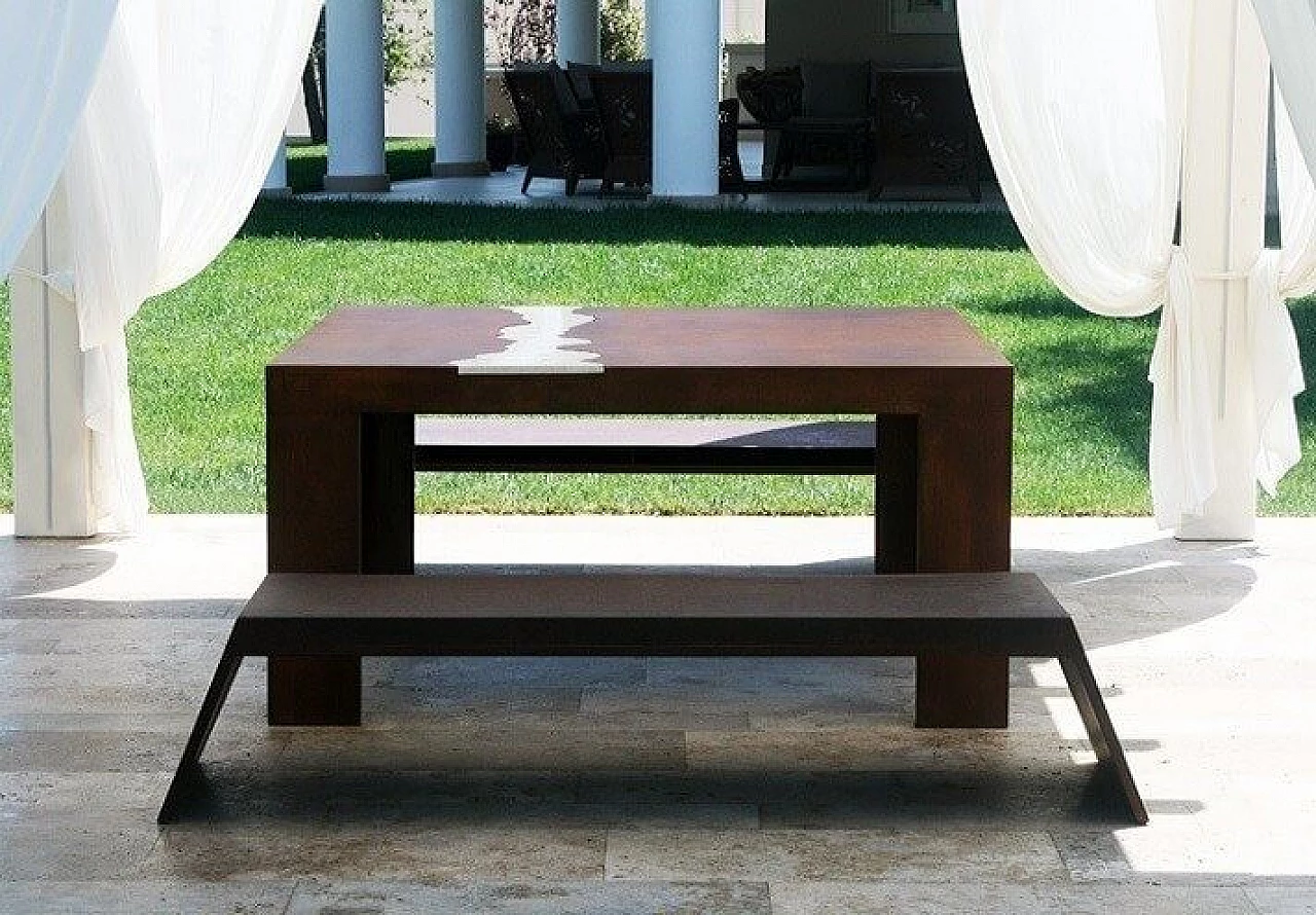 Tivoli table in corten steel 1146807