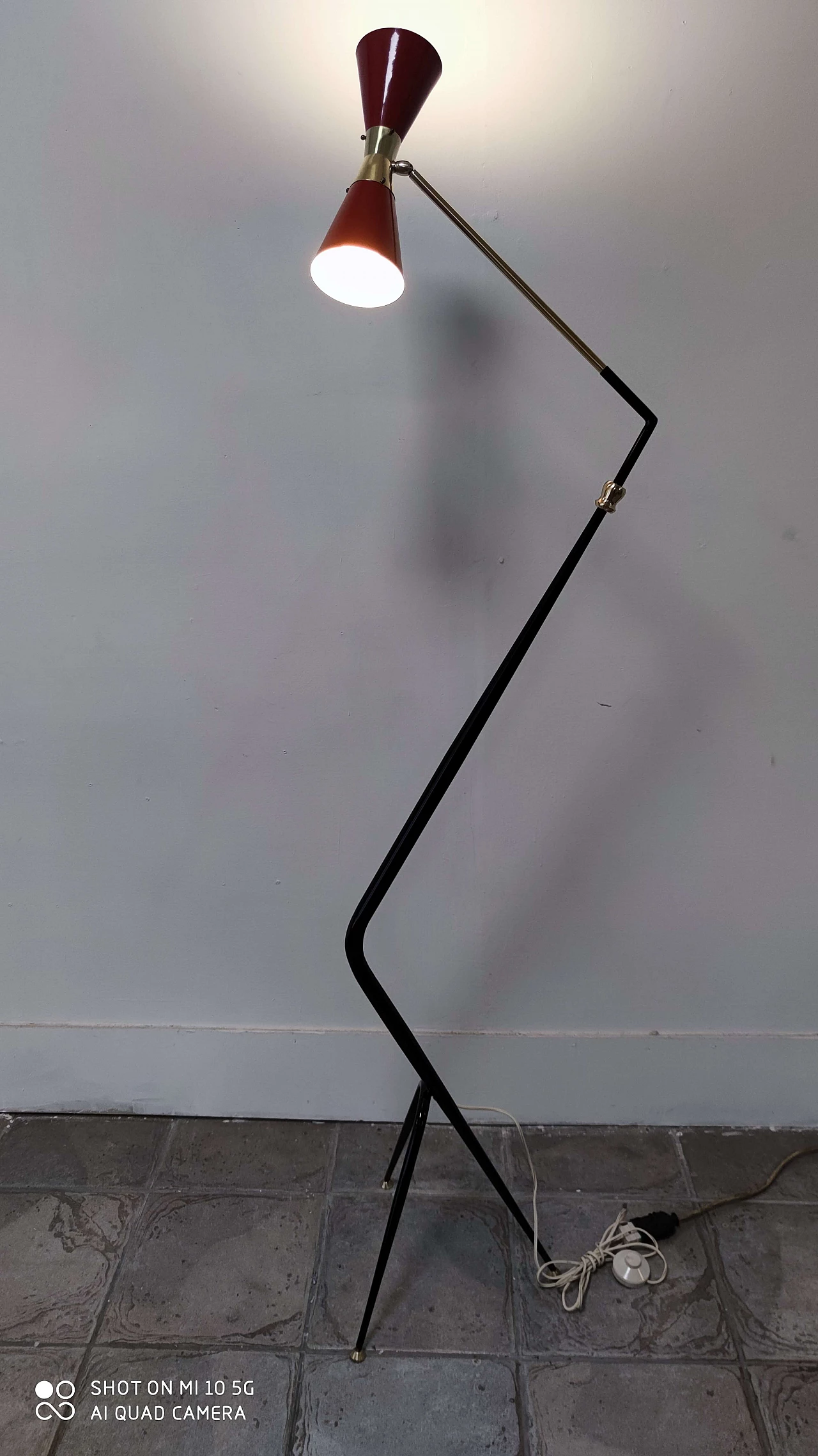 Brass floor lamp, 1960s 1154065