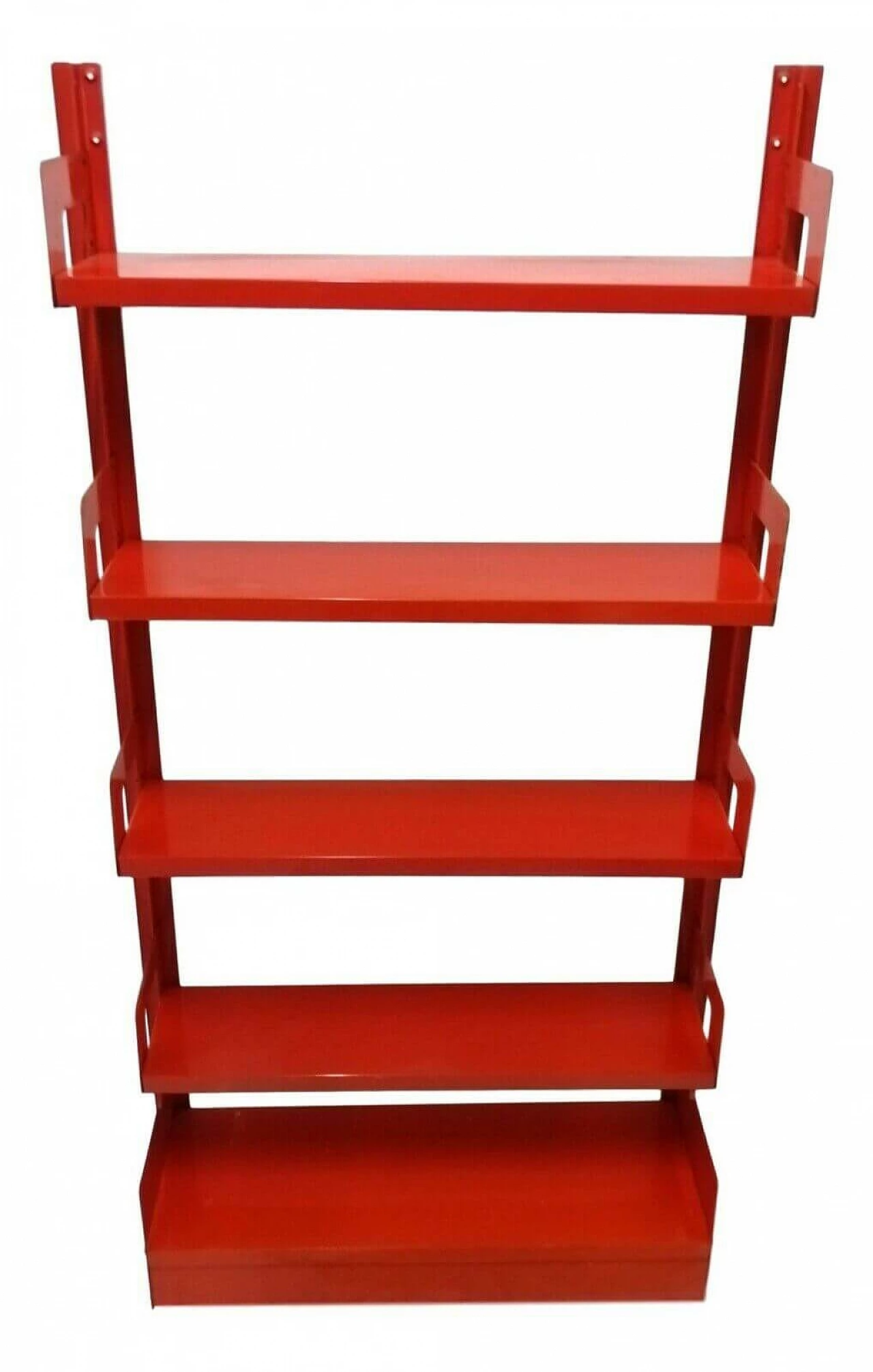 Red metal bookcase Congresso di Lips Vago, 60s 1162067