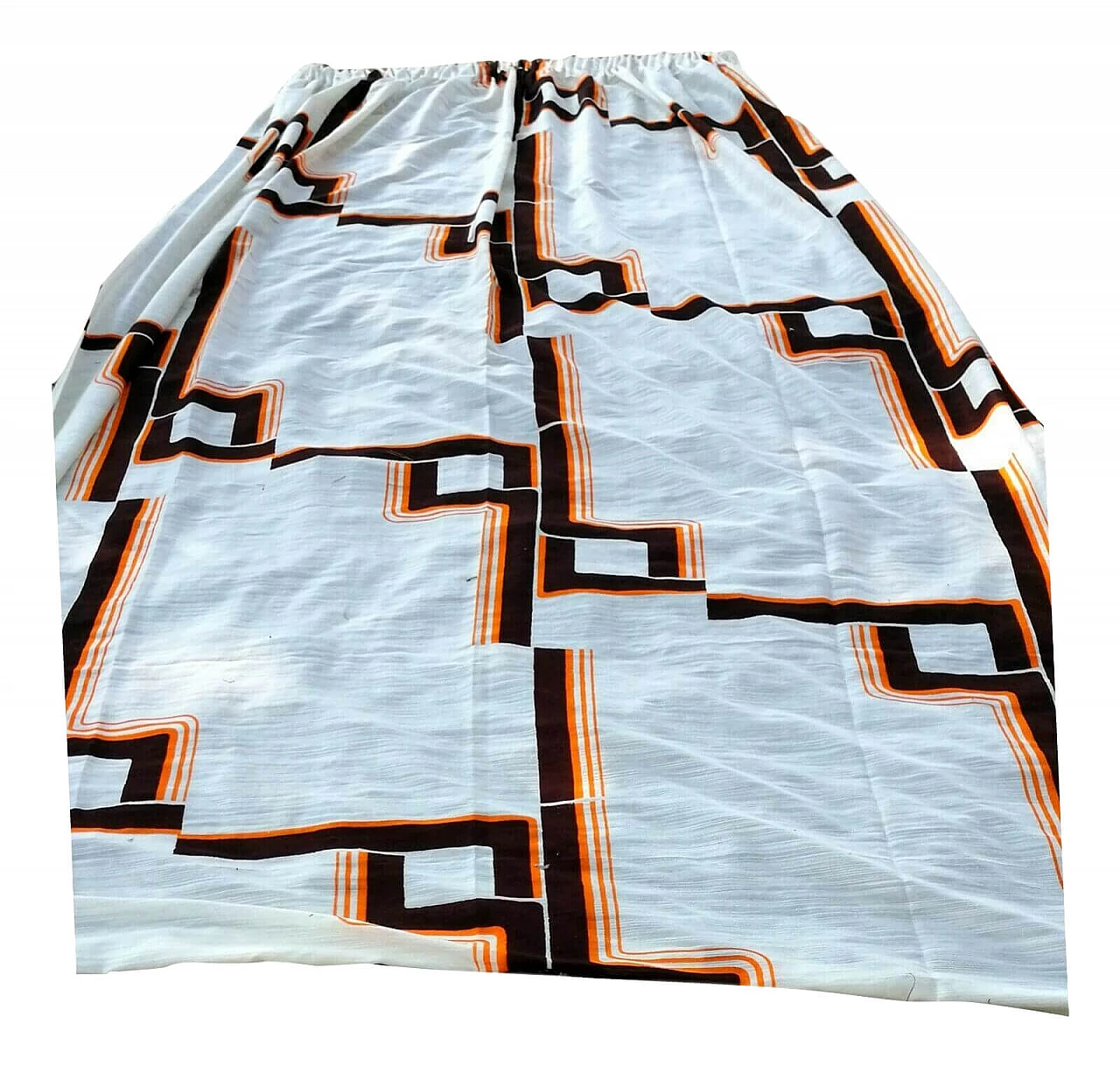 Double tent in optical geometric fabric, 70's 1162589