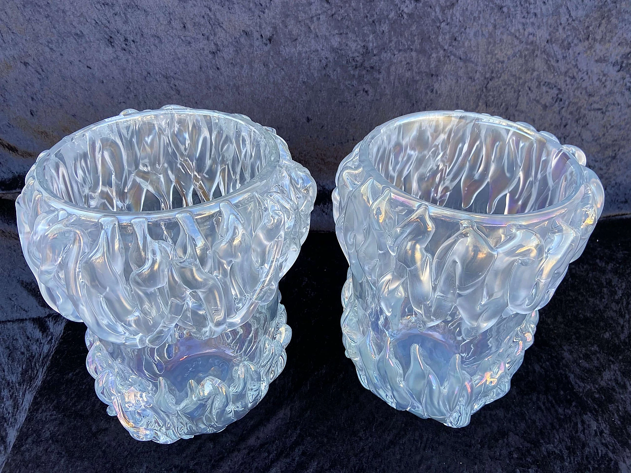 Pair of Murano glass vases, 70s 1173388