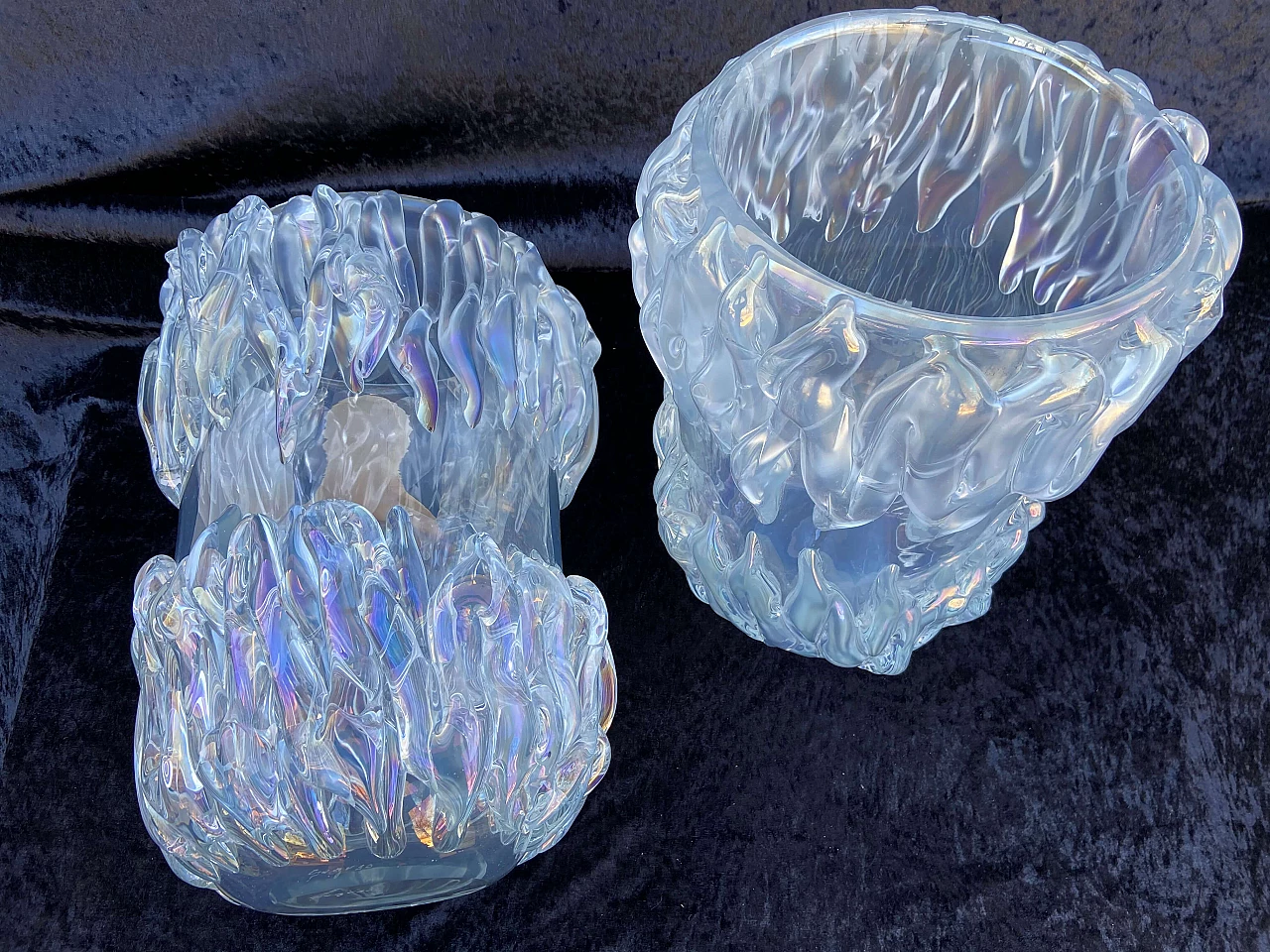 Pair of Murano glass vases, 70s 1173396