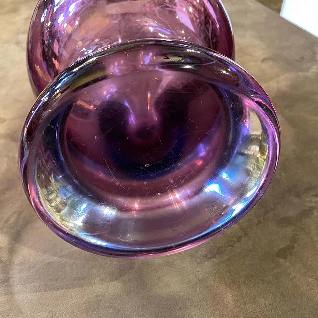 Blue and purple Murano glass vase, 70s 1175610