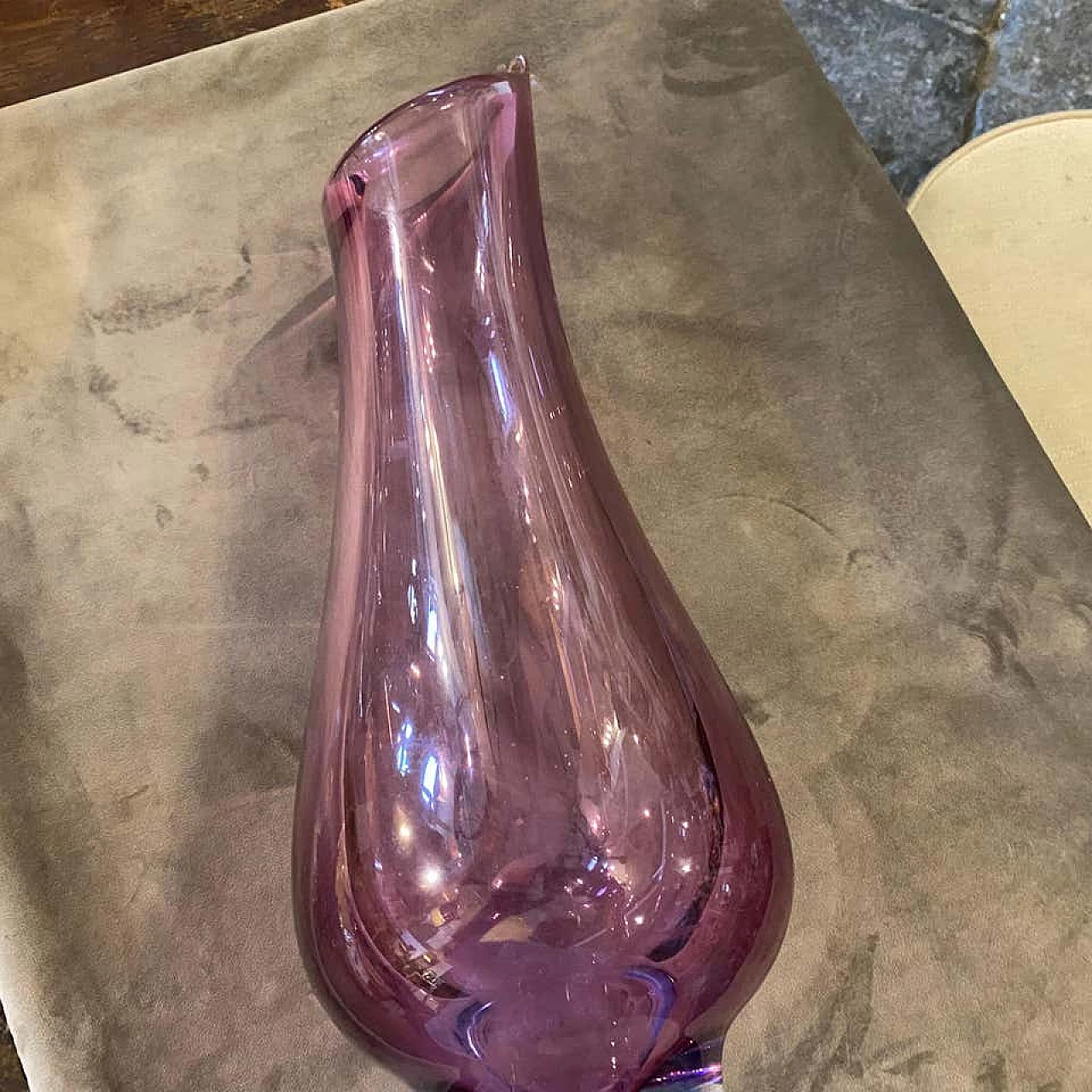 Blue and purple Murano glass vase, 70s 1175614