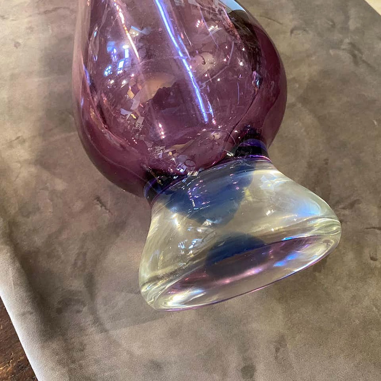 Blue and purple Murano glass vase, 70s 1175618