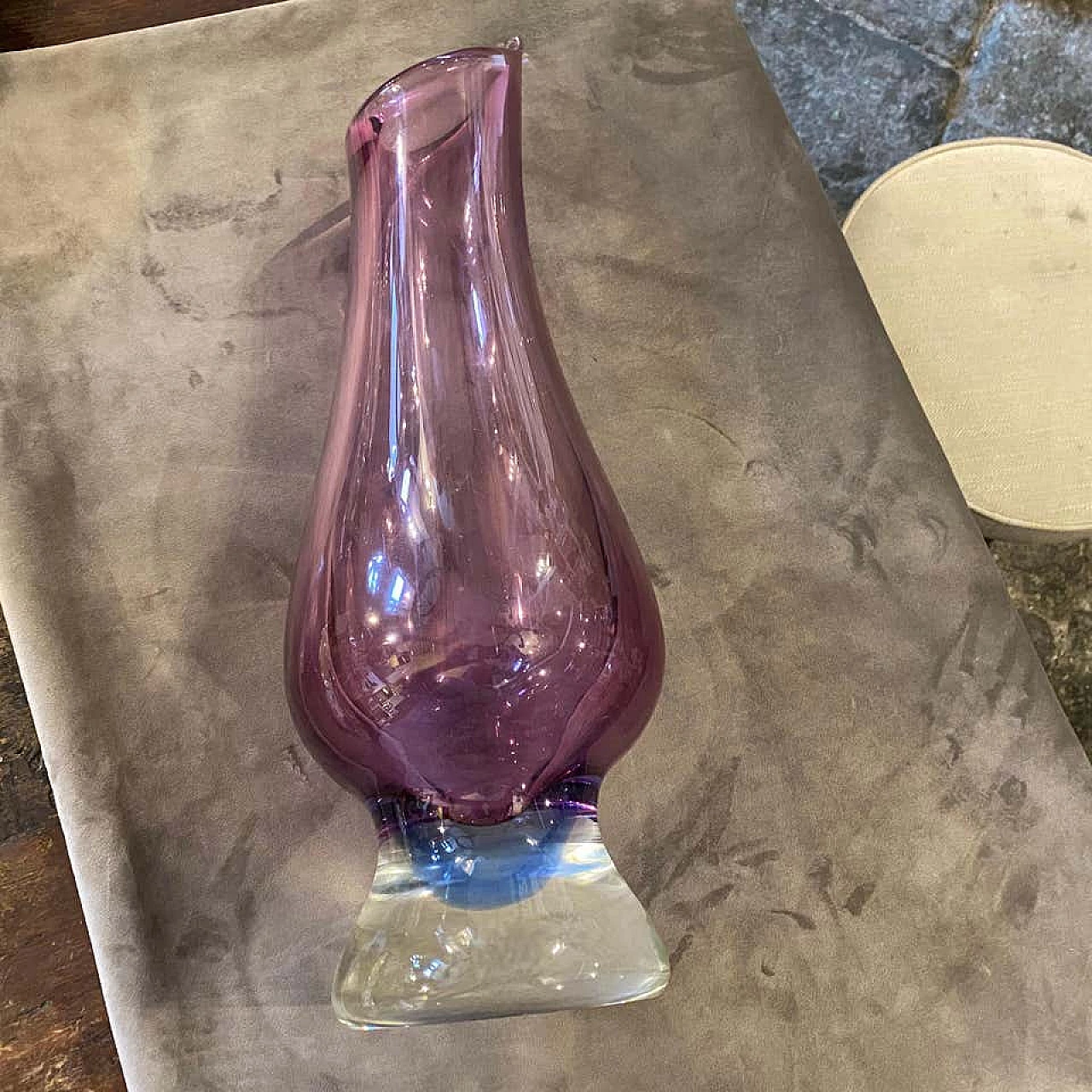 Blue and purple Murano glass vase, 70s 1175620