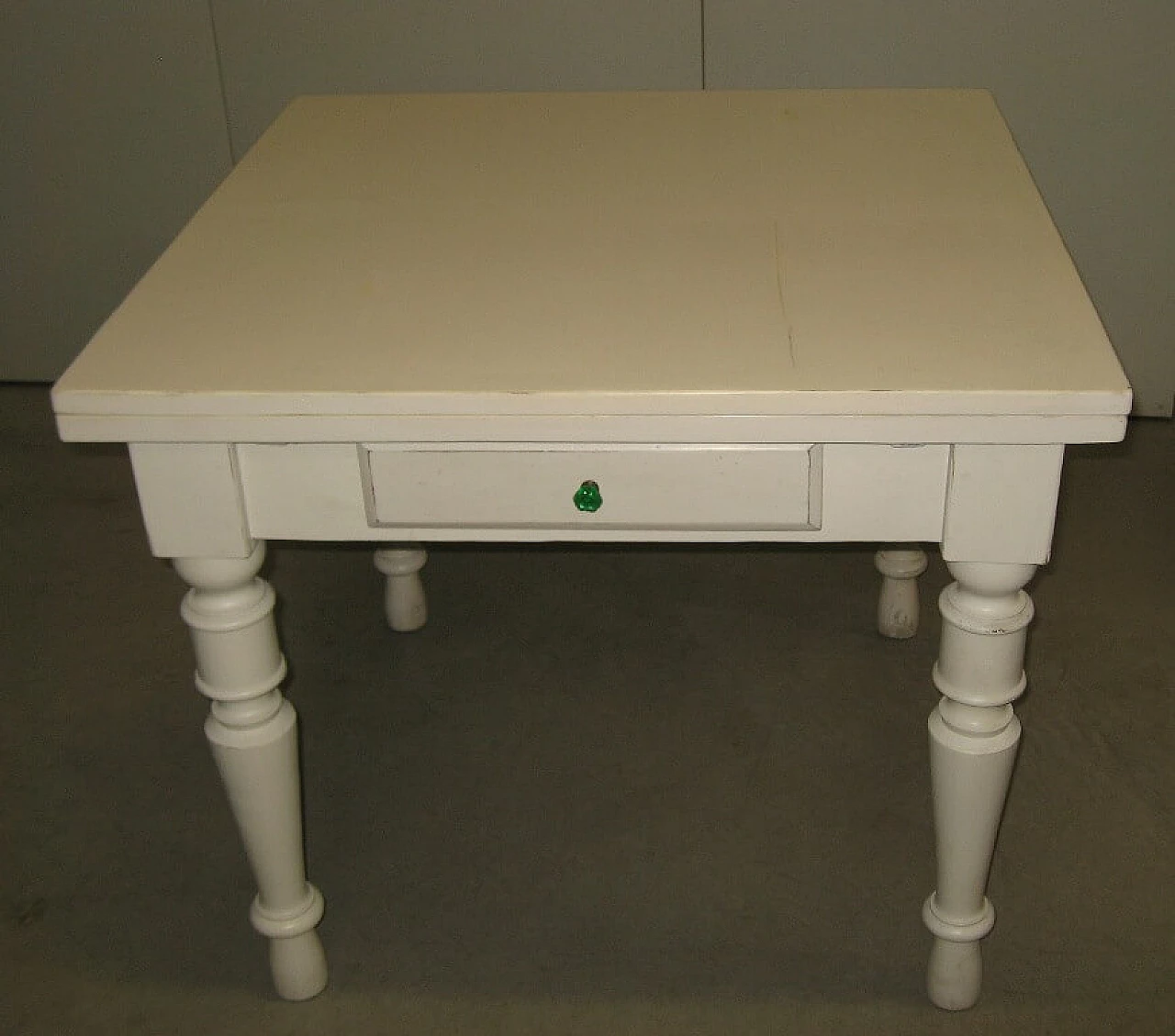 Extending white lacquered table 1176126