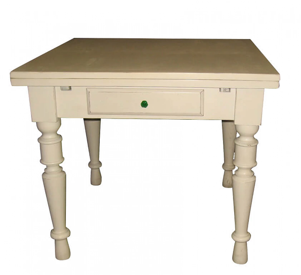 Extending white lacquered table 1176477