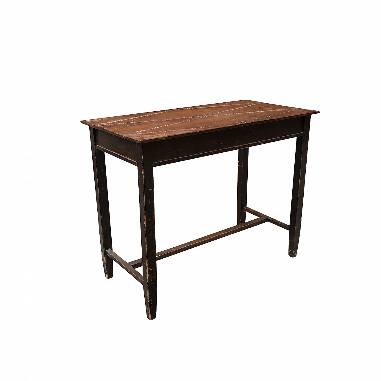 Italian rustic walnut and beech rectangular table, 1960s 1085783