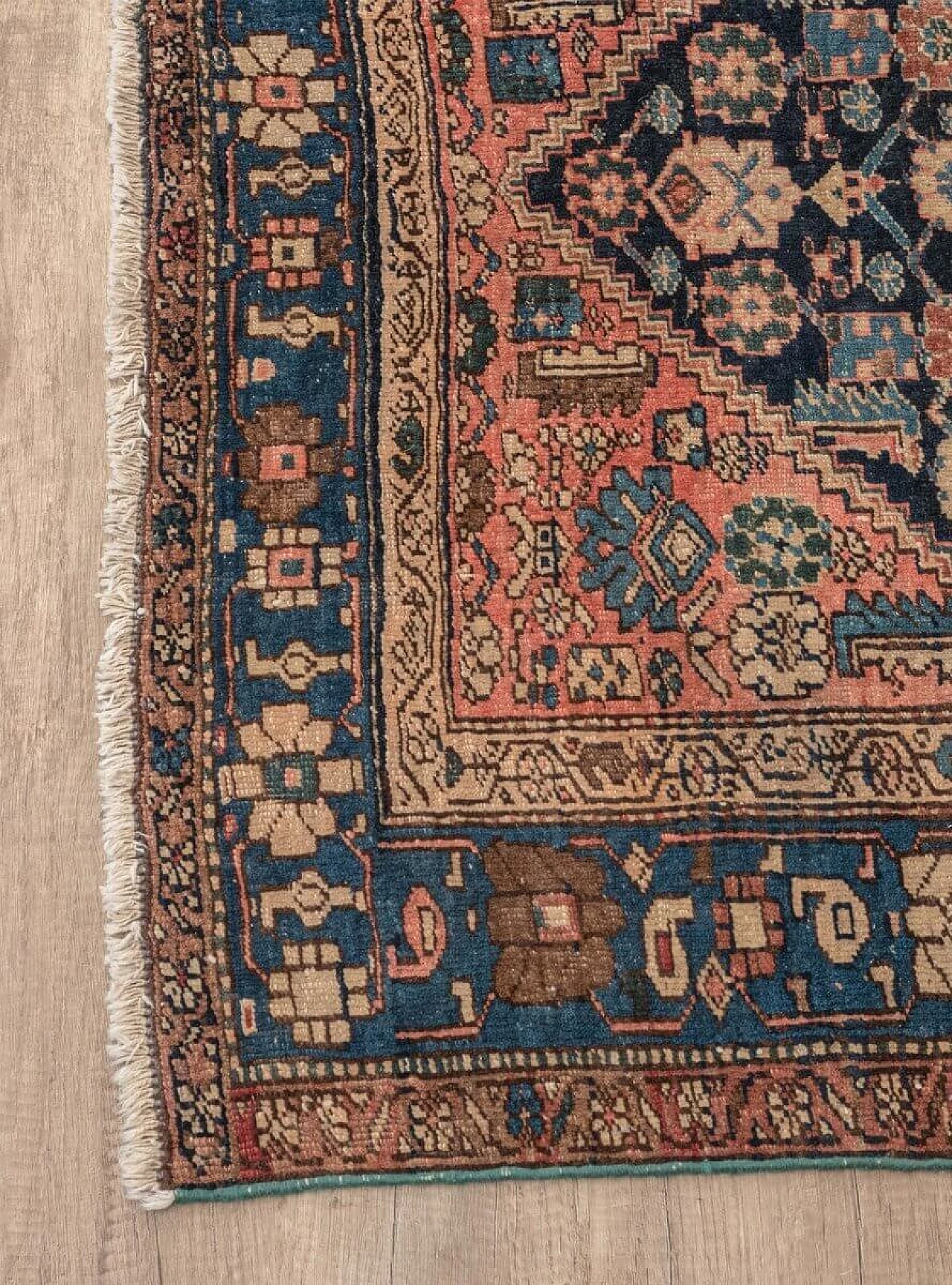 Antique Middle Eastern Cotton And Wool Carpet, 1900s 1086974