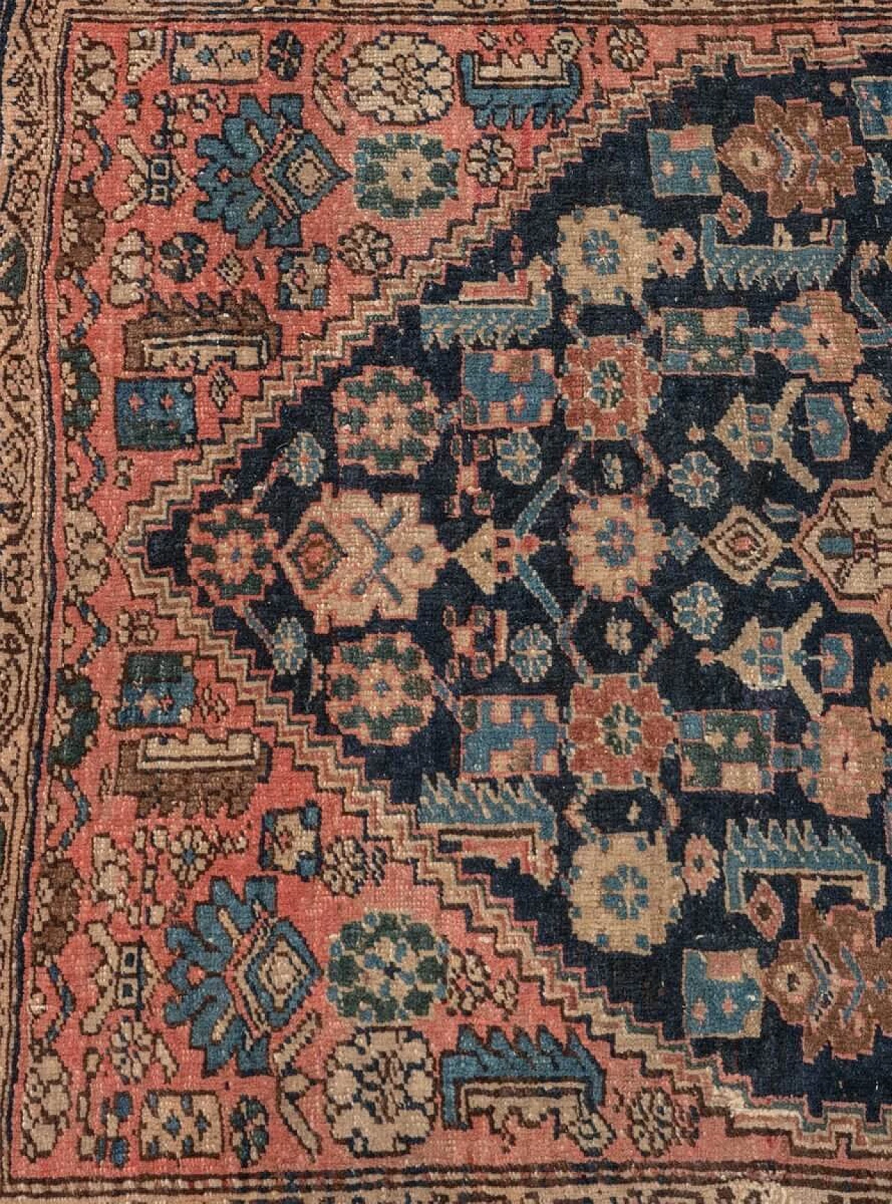 Antique Middle Eastern Cotton And Wool Carpet, 1900s 1086976