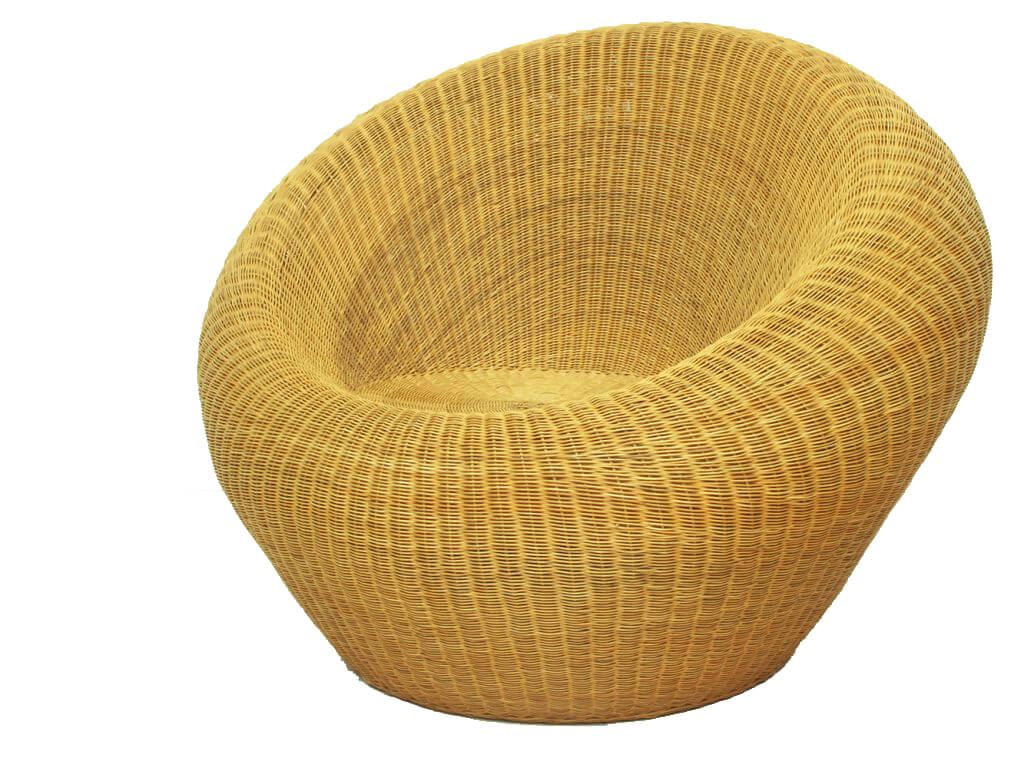 Rattan armchair designed by Isamu Kenmochi for Yamakawa intOndo