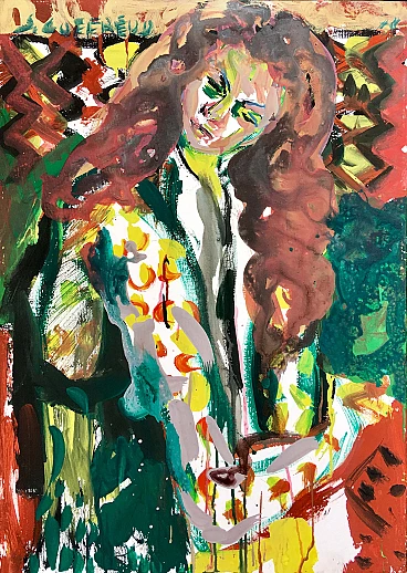 Female portrait by Silvio Loffredo, 1978