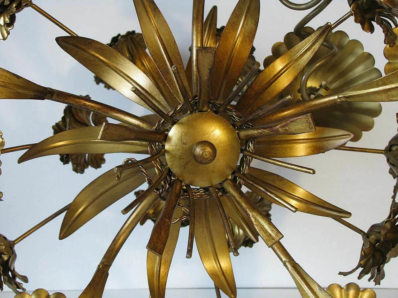 Hollywood regency floral chandelier, 1960 1106307