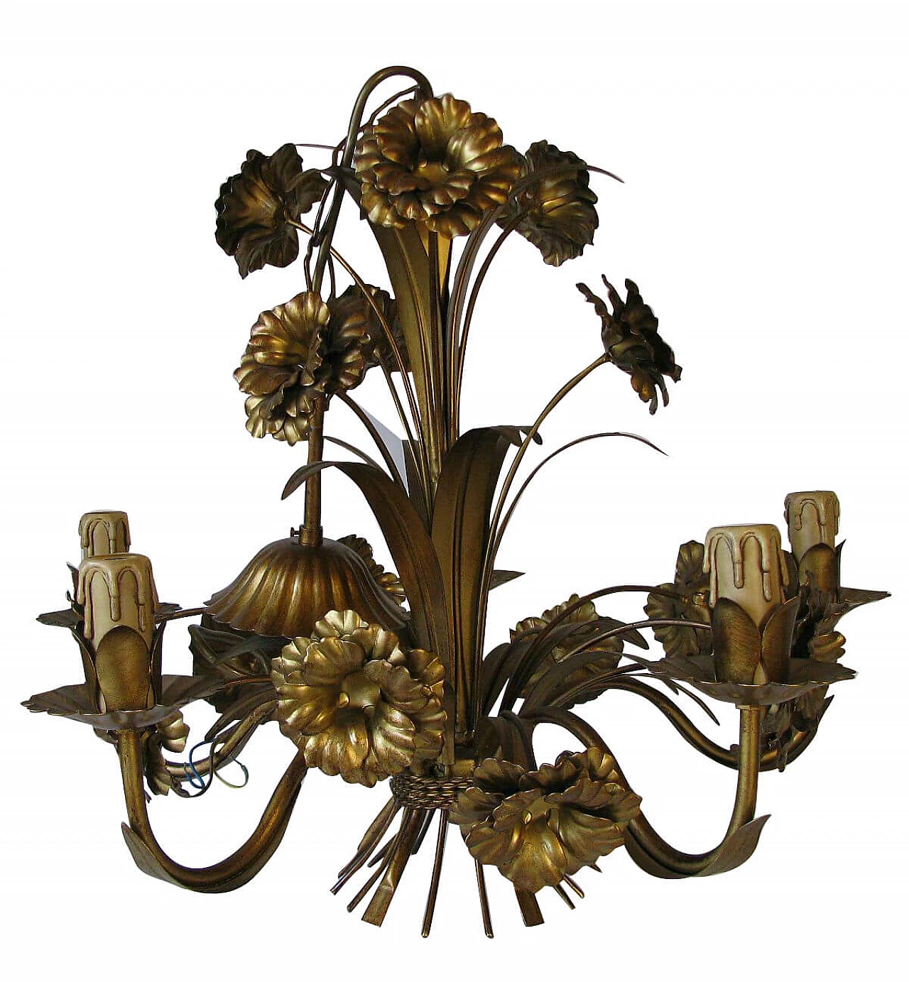 Hollywood regency floral chandelier, 1960 1106787