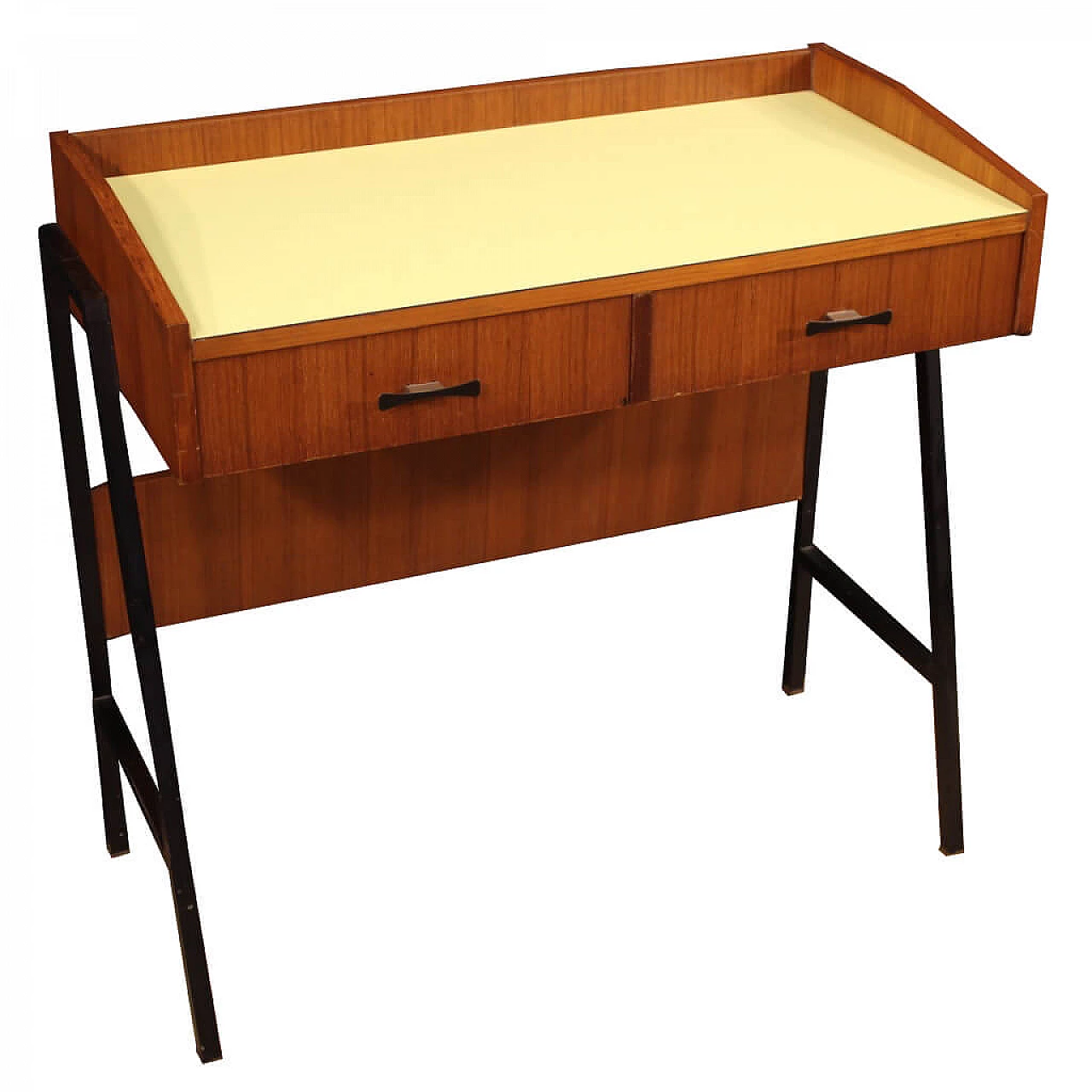 Italian design desk in walnut wood 1108248