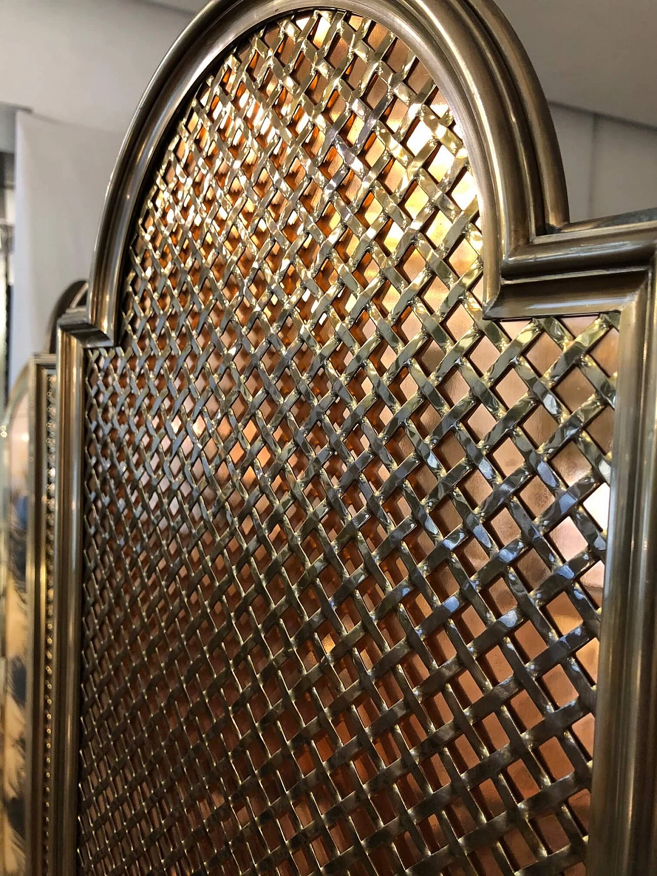 Brass and copper screen, 80's 1109781