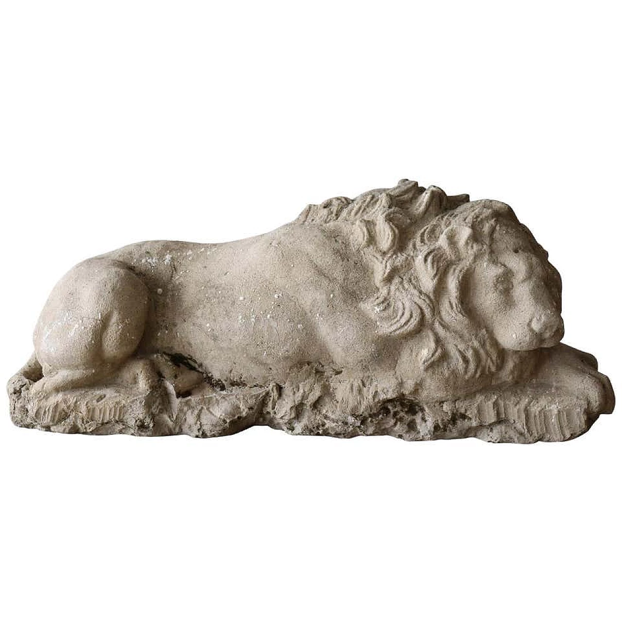 Large lion garden statue in stone, half 18th century 1114592