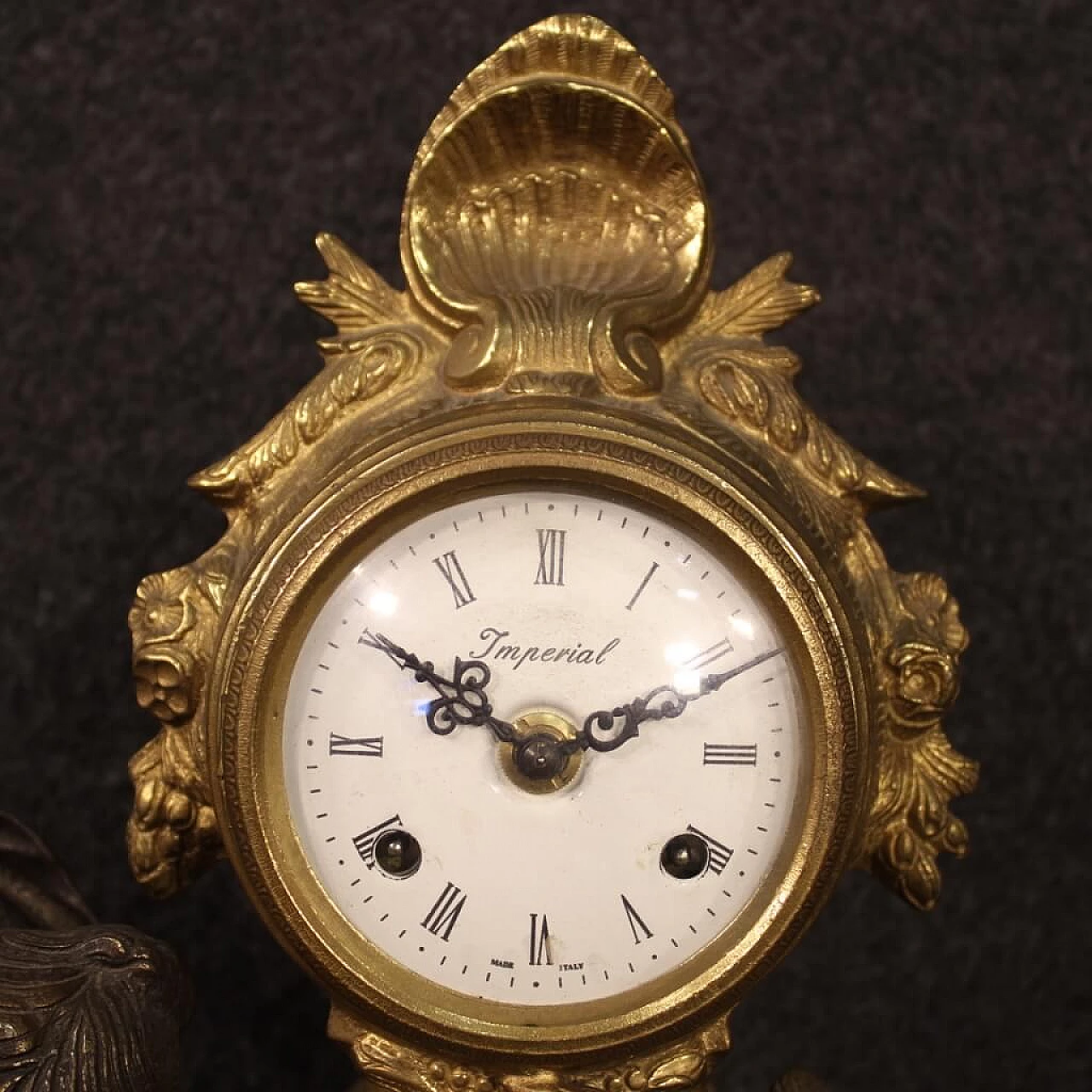 French bronze and antimony gilded French clock, '900 1127545