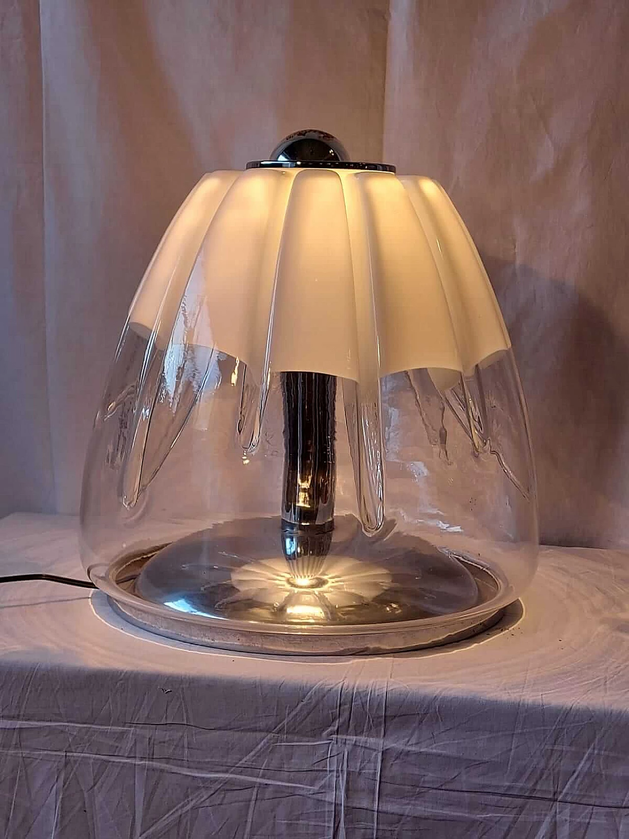 Murano glass table lamp by Mazzega 1130294