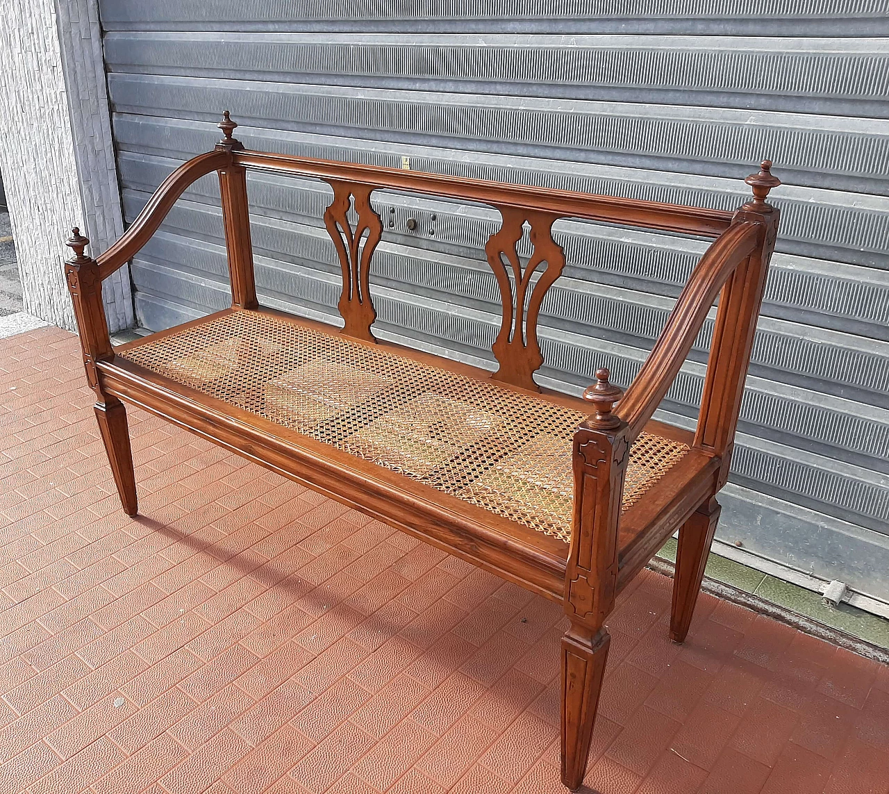 Louis XVI walnut sofa bench, 18th century 1181165