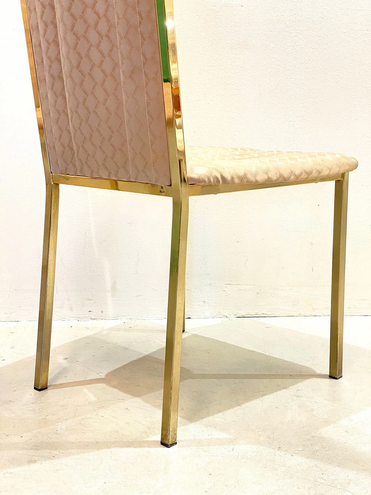 4 Brass chairs by Alain Delon, 70's 1183201