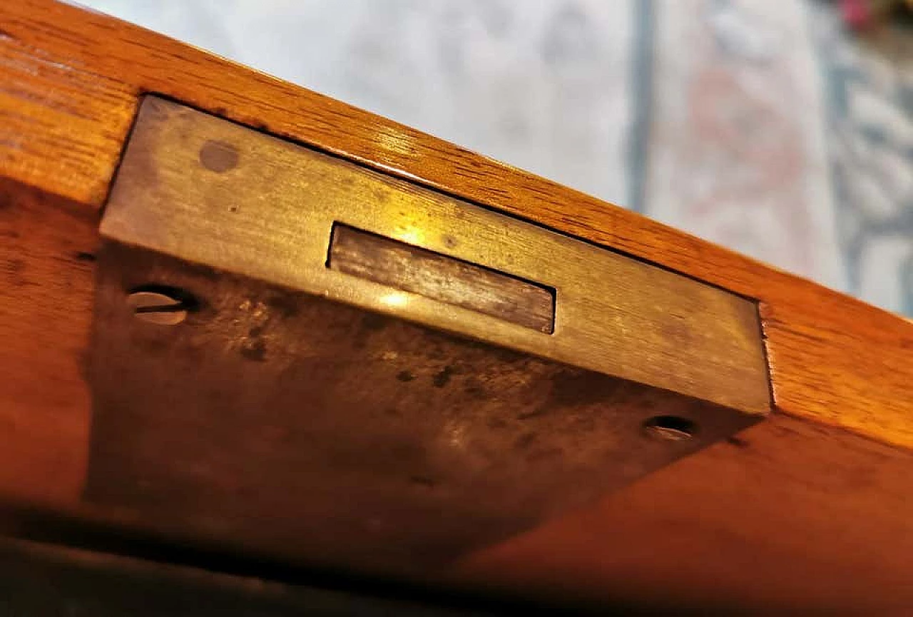 Late Empire chest of drawers in walnut with bronze handles, 19th century 1187714