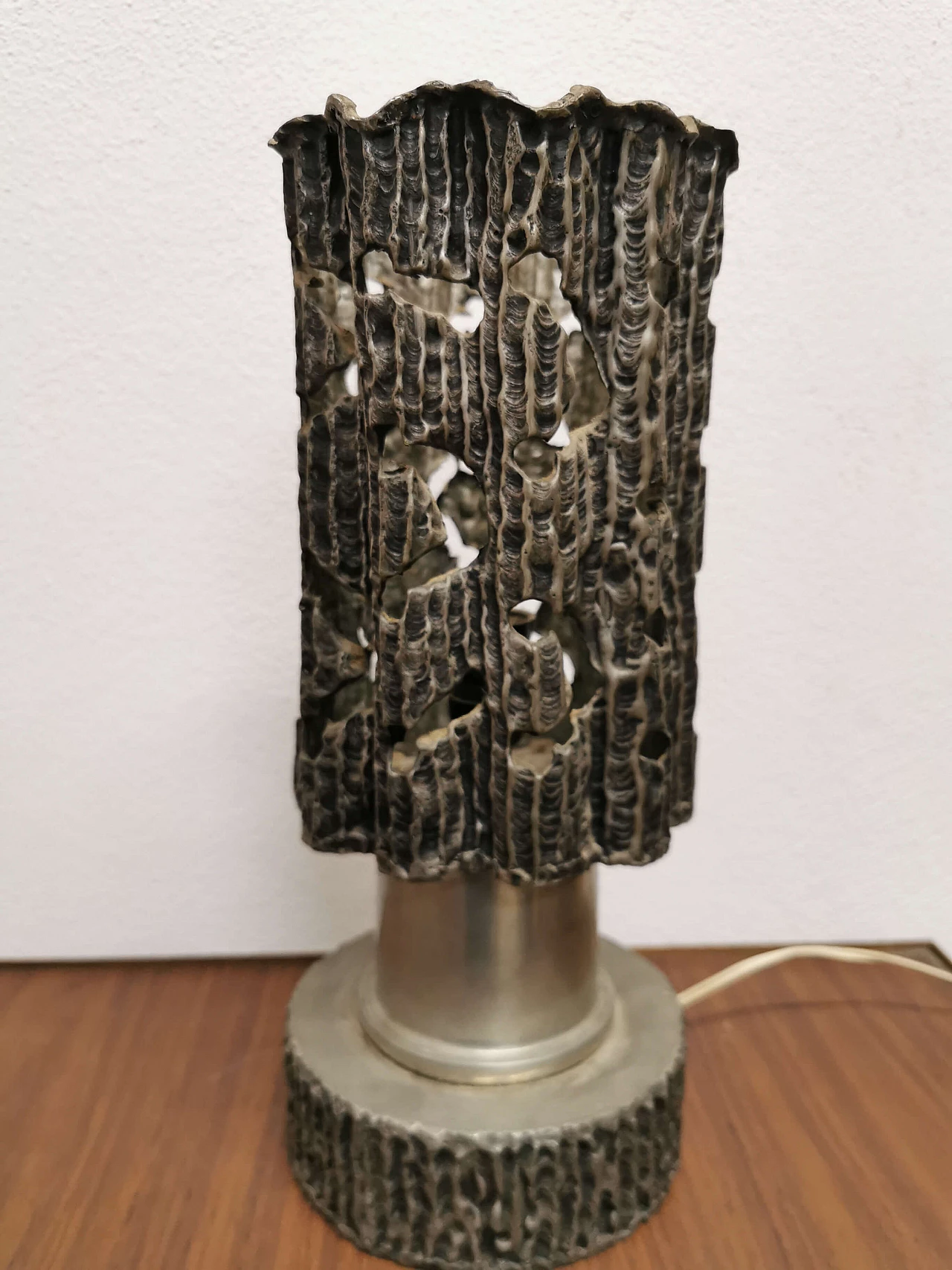 Pewter table lamp, 60s 1188092