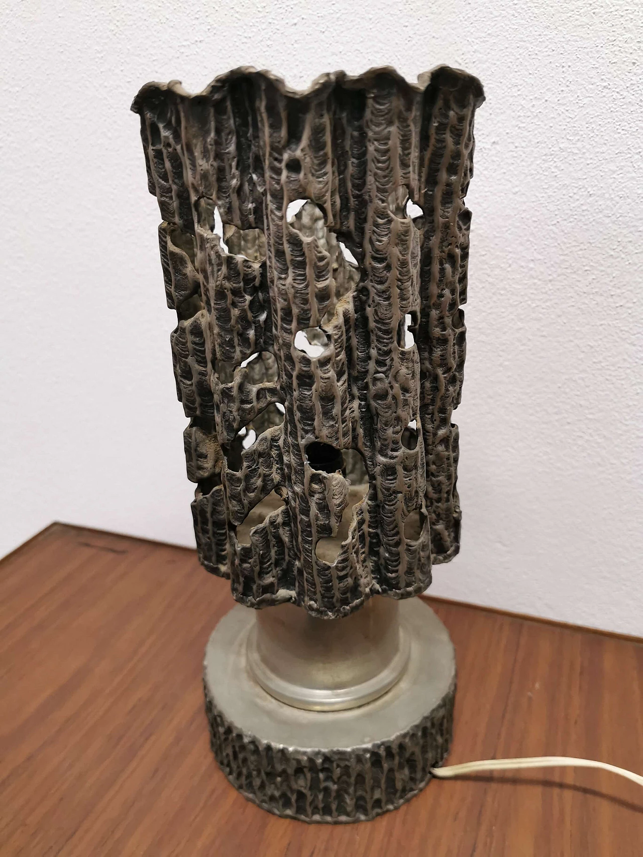 Pewter table lamp, 60s 1188095