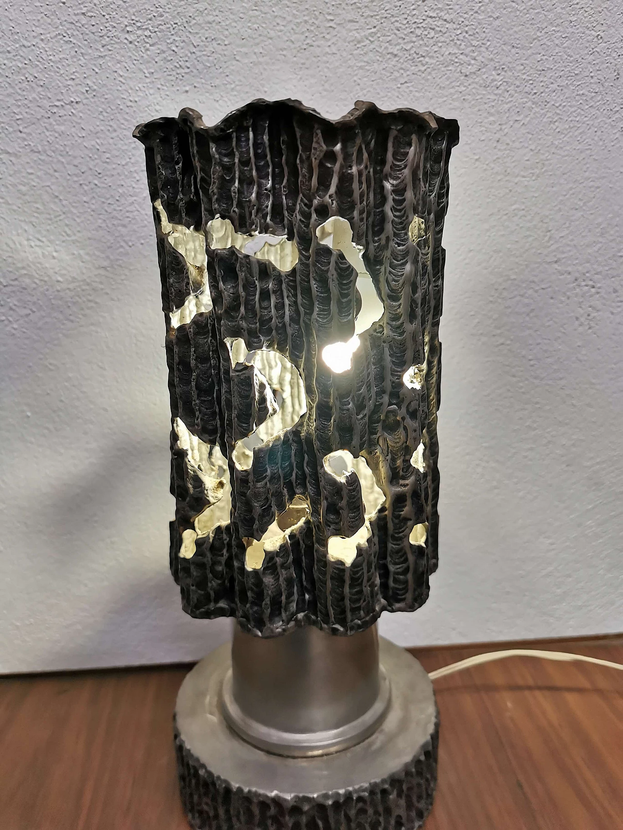 Pewter table lamp, 60s 1188105