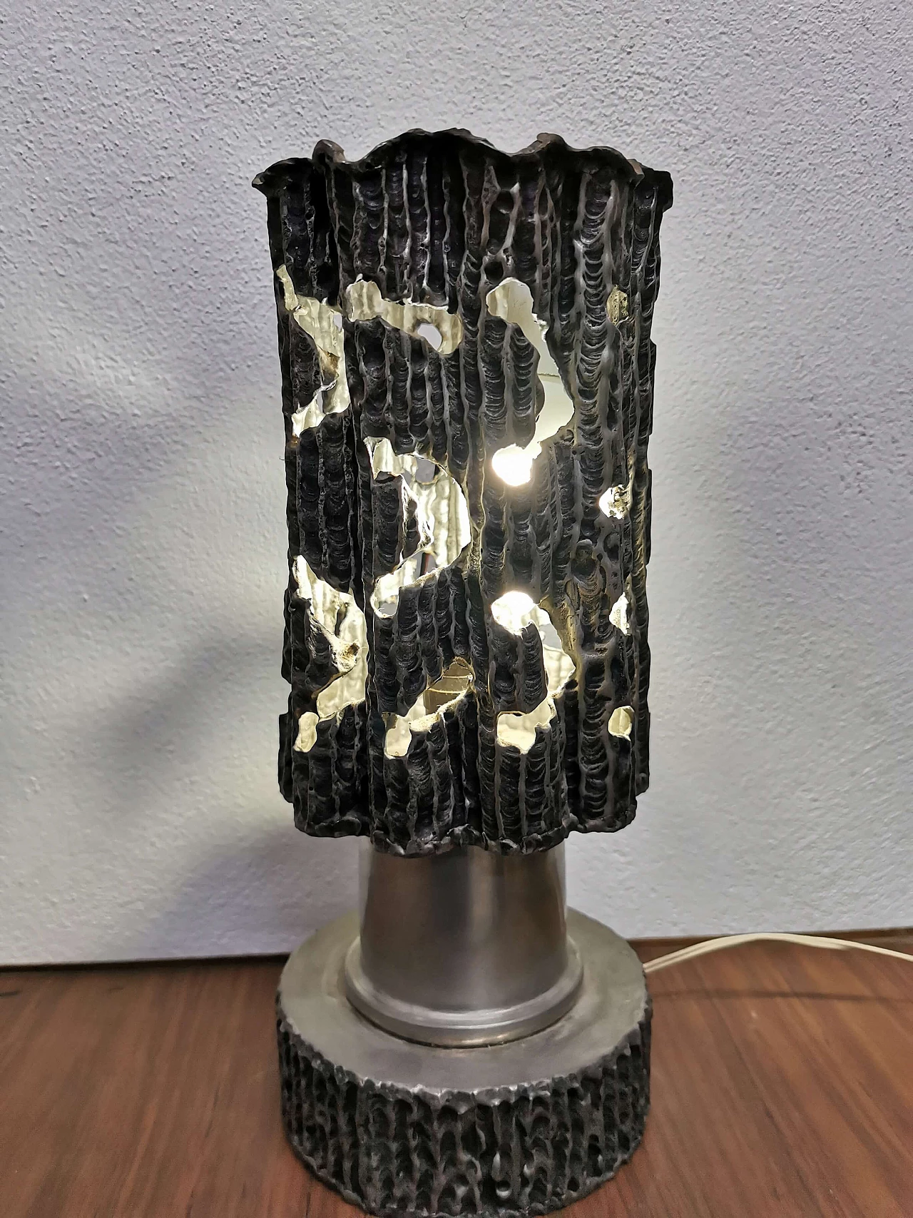 Pewter table lamp, 60s 1188106