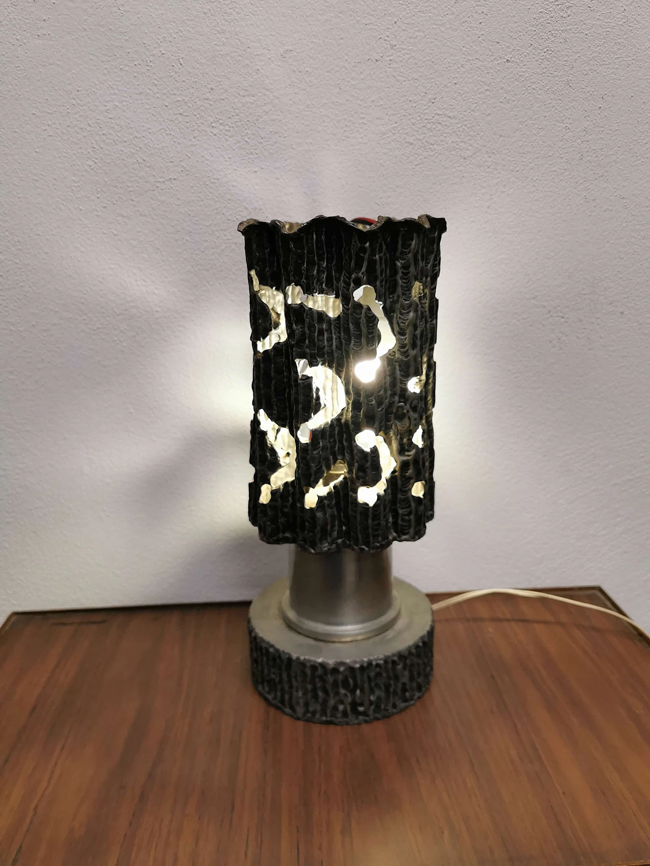 Pewter table lamp, 60s 1188108