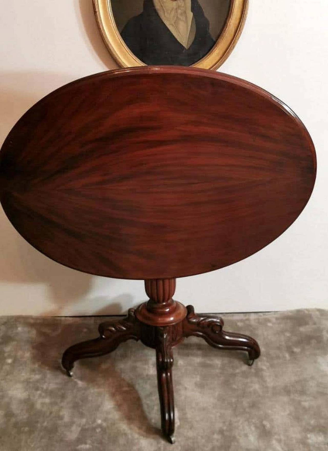 Louis Philippe sail table in mahogany, 19th century 1193219