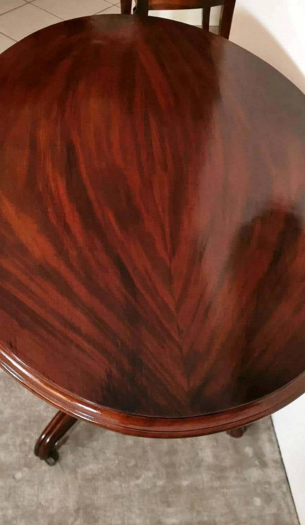 Louis Philippe sail table in mahogany, 19th century 1193221