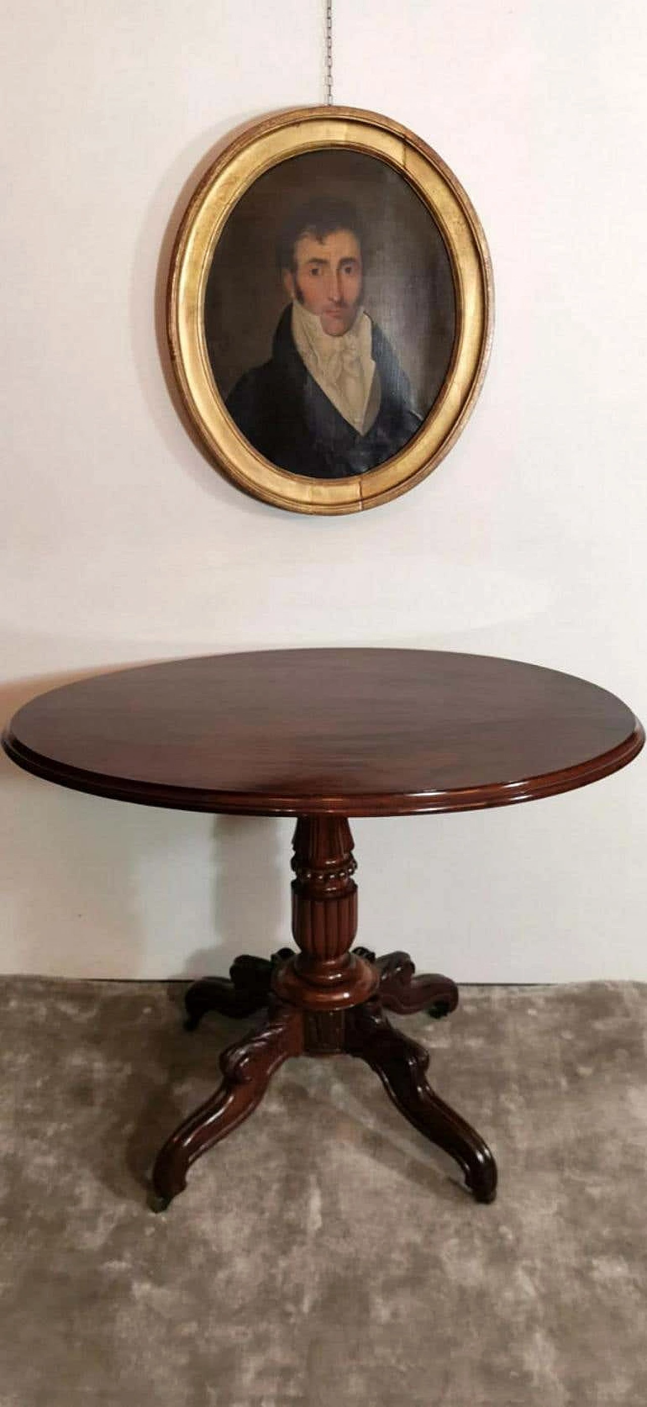 Louis Philippe sail table in mahogany, 19th century 1193234