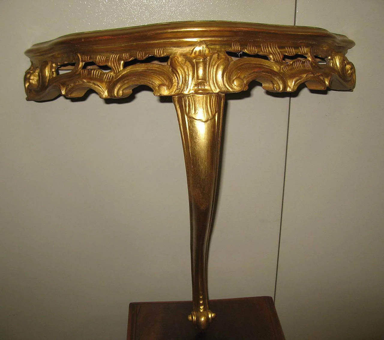 Gilded console baroque style, 50s 1197415