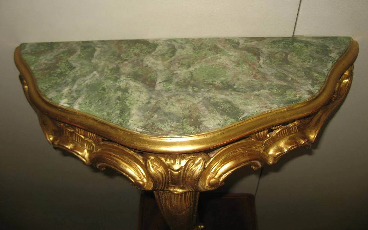 Gilded console baroque style, 50s 1197417