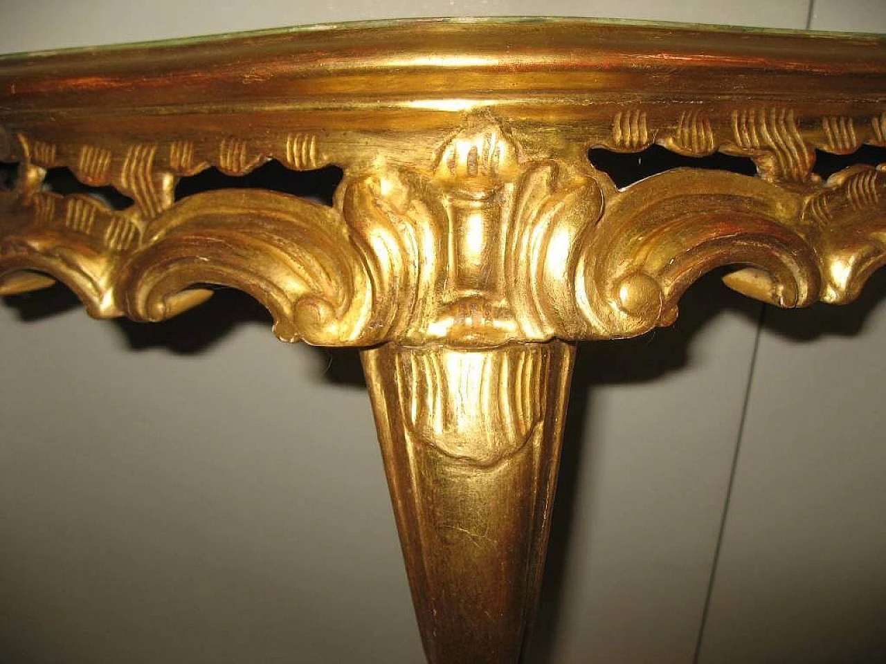 Gilded console baroque style, 50s 1197418