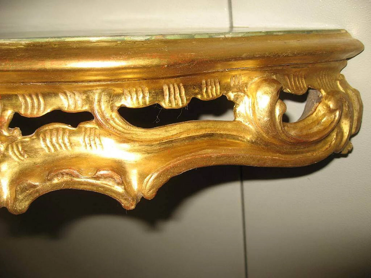 Gilded console baroque style, 50s 1197419