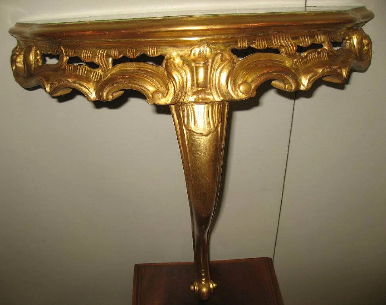 Gilded console baroque style, 50s 1197424