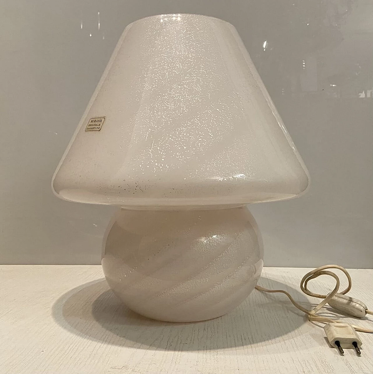 Lampada Fungo in vetro di Murano di Paolo Venini, anni '70 1197720